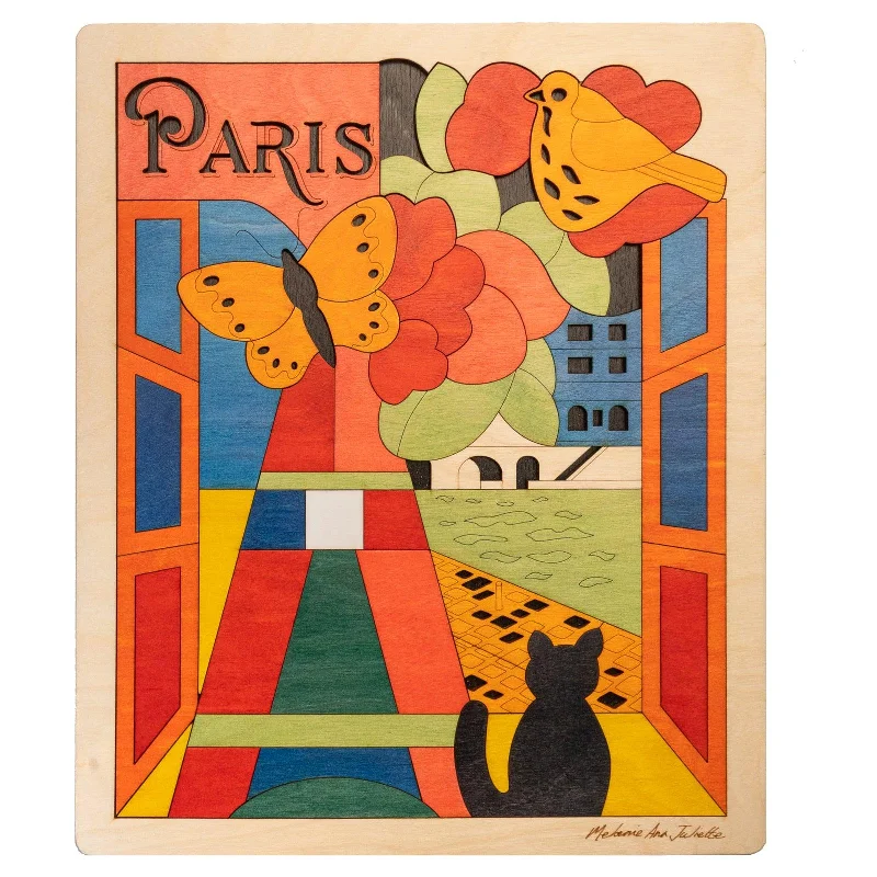 robust and durable wooden toys that are built to last                   Paris Puzzle