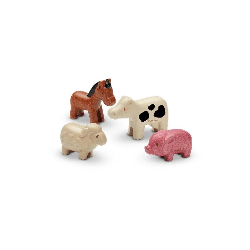 timeless wooden toys                   Plan Toys Animals Set - Farm Animals