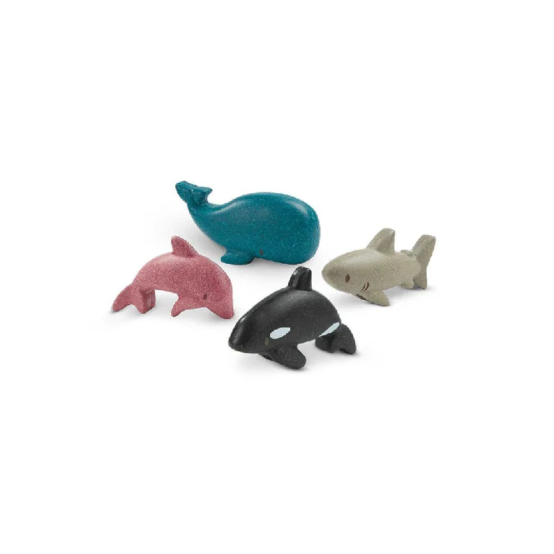 environmentally conscious wooden toys                 Plan Toys Animals Set - Sea Life