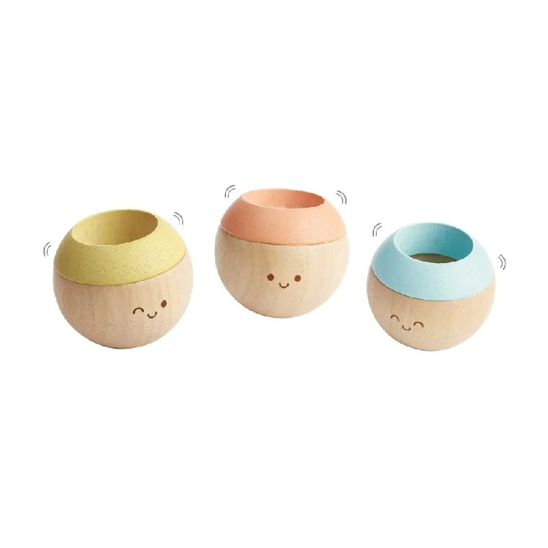 skillfully made wooden toys               Plan Toys - Sensory Tumbling Faces