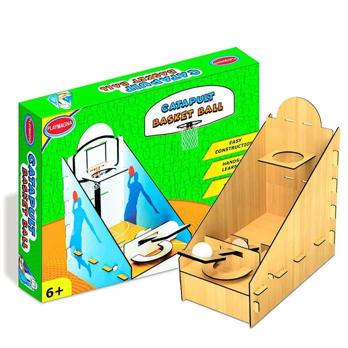 intricately carved wooden toys                   Catapult Basket Ball For Children