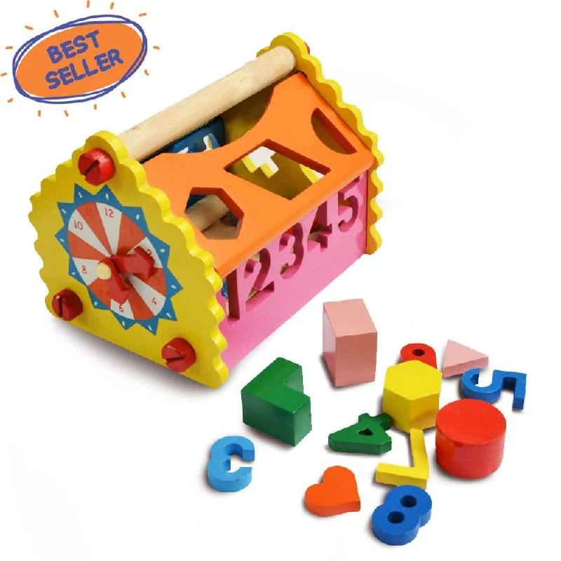 thoughtfully designed wooden toys              Shape And Number House