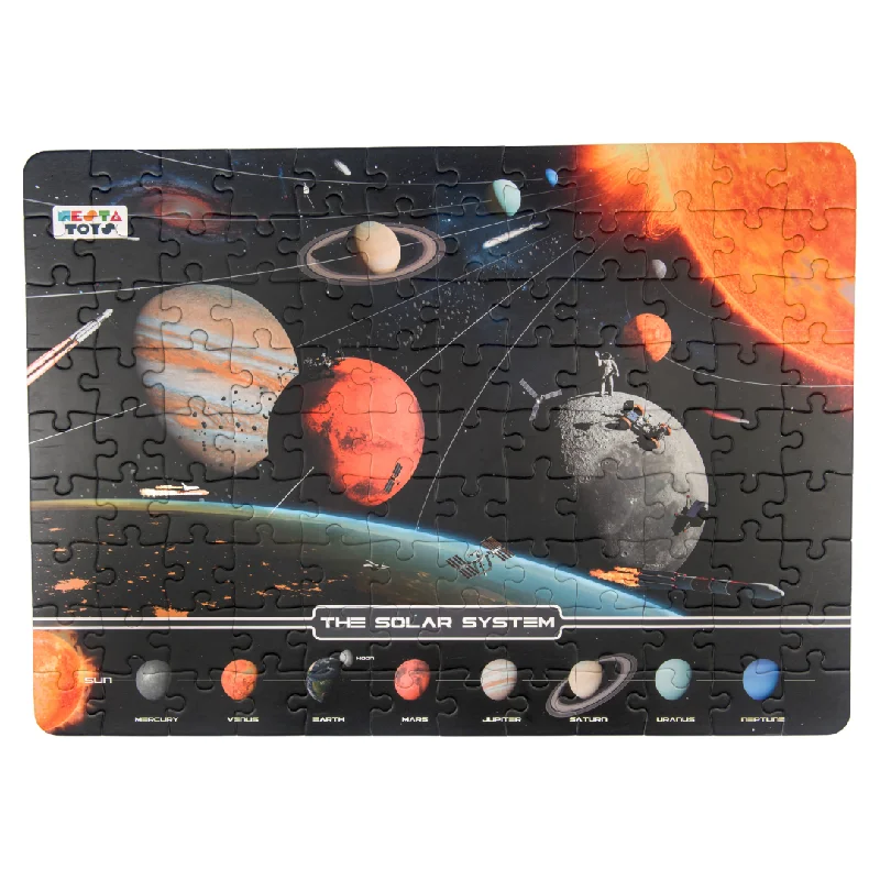 thoughtfully crafted and safe wooden toys                   Solar System Jigsaw Puzzle (108 Jumbo Pieces)