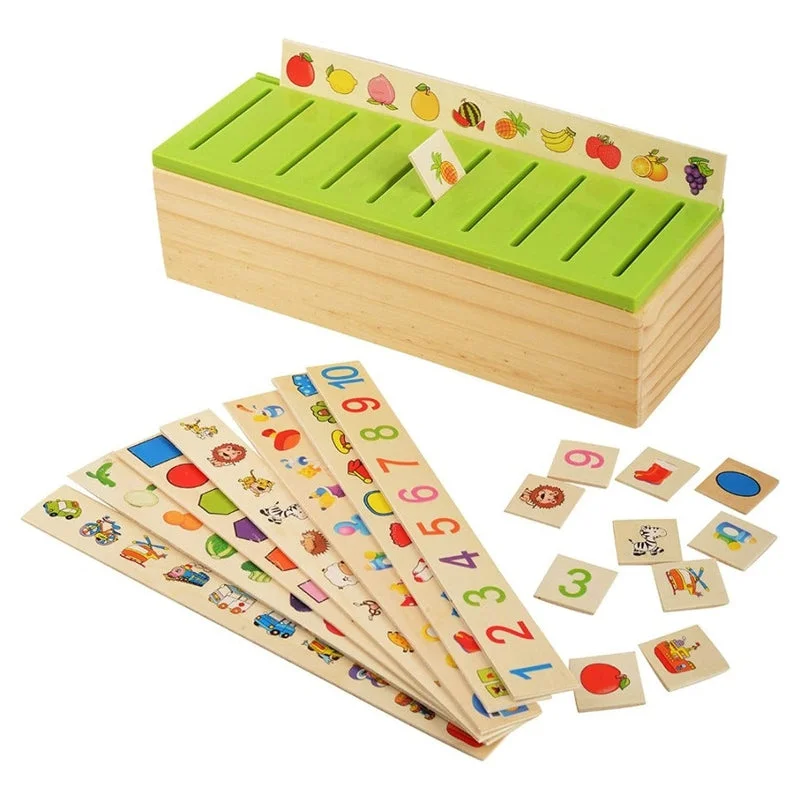 sturdy and reliable wooden toys that provide hours of fun Knowledge Classification Box (Numbers, Shapes, Vehicles, Vegetables, Animals and Fruits) sturdy and reliable wooden toys that provide hours of fun Knowledge Classification Box (Numbers, Shapes, Vehicles, Vegetables, Animals and Fruits)