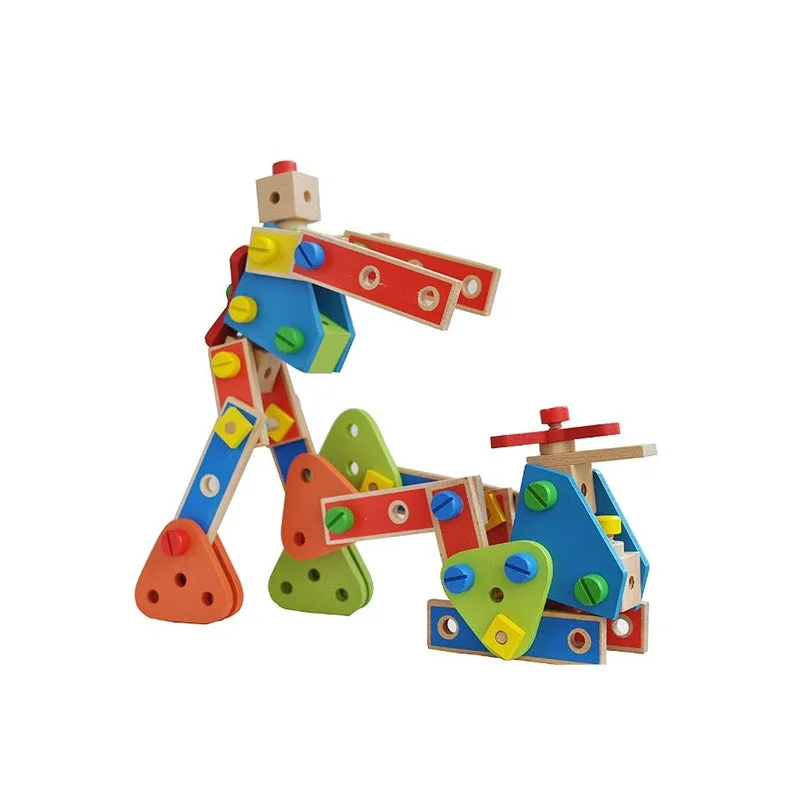safe and child-appropriate wooden toys for different stages of development Nut Construction Assembling Set (model building blocks toy ) safe and child-appropriate wooden toys for different stages of development Nut Construction Assembling Set (model building blocks toy )