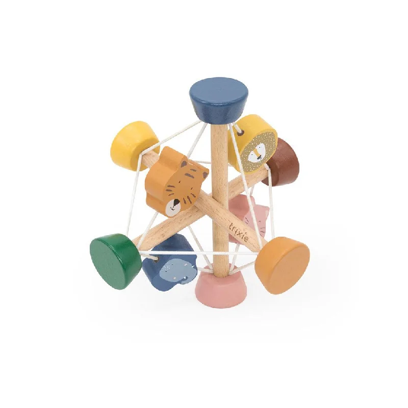 vibrant and colorful wooden toys for toddlers                   Trixie Wooden Activity Ball