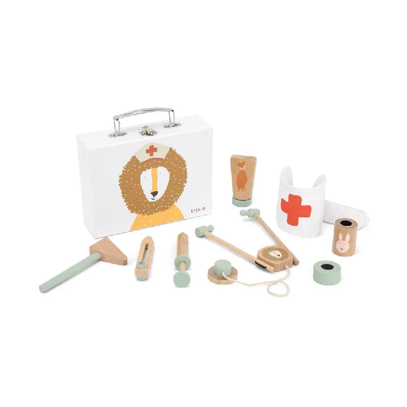 handcrafted wooden toys                  Trixie Wooden Doctor Set