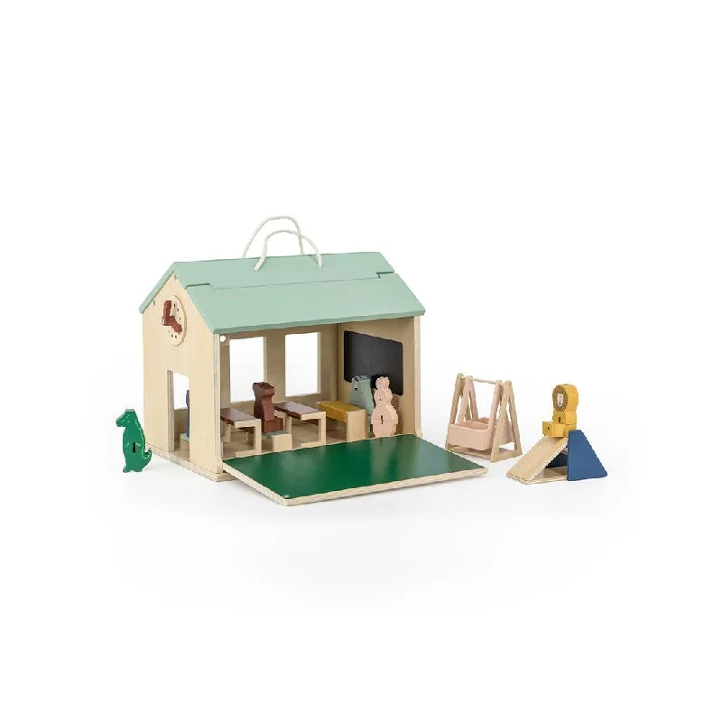 play-value packed wooden toys                   Trixie Wooden School With Accessories