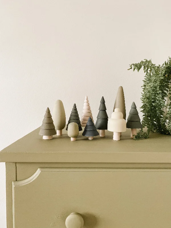 functional wooden toys               Wooden Forest Set