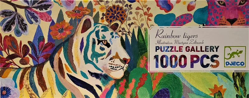 Casual games Puzzle Gallery 1000pc - Rainbow Tigers