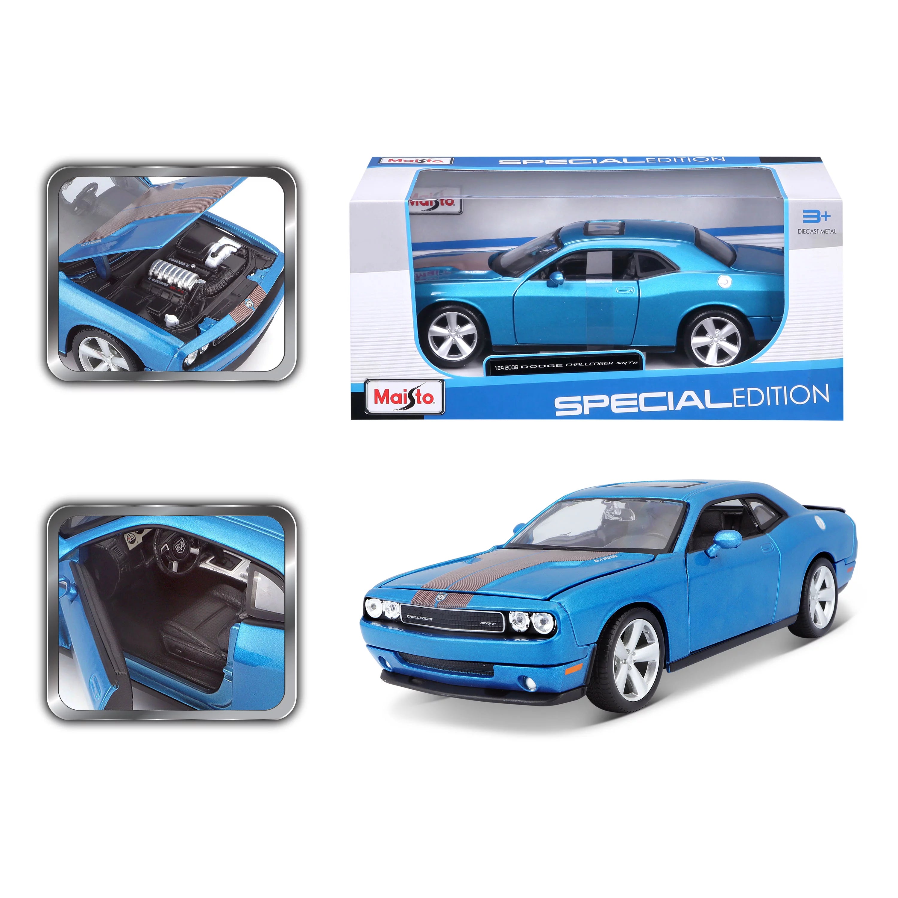 High-quality materials toys 2008 Dodge Challenger - 1:24 Die-Cast