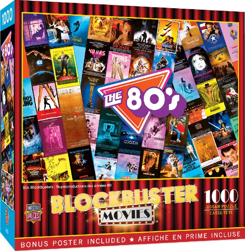Interactive games 80s Blockbuster Movies 1000 Piece Puzzle