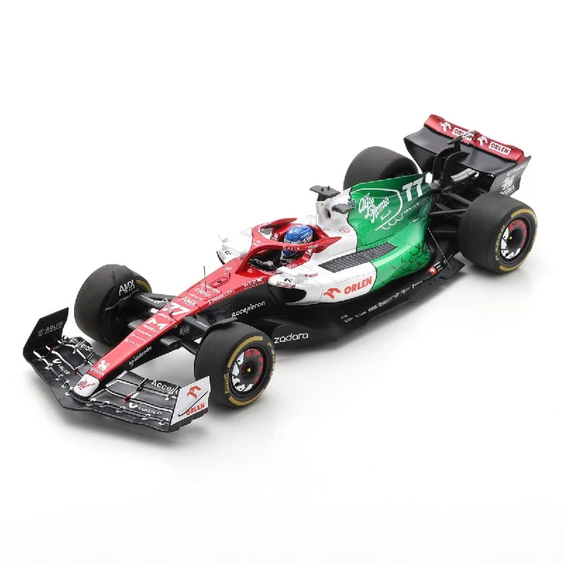 Enthusiastic toysAlfa Romeo F1 Team ORLEN C42 No.77 Alfa Romeo F1 Team ORLEN - Azerbaijan GP 2022 - Valtteri Bottas. With Acrylic Cover - 1:18 Scale Resin Model Car Enthusiastic toysAlfa Romeo F1 Team ORLEN C42 No.77 Alfa Romeo F1 Team ORLEN - Azerbaijan GP 2022 - Valtteri Bottas. With Acrylic Cover - 1:18 Scale Resin Model Car
