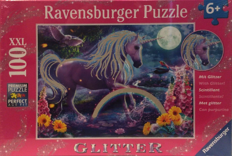 Casual games Ravensburger Puzzle 100pc Glitter Unicorn