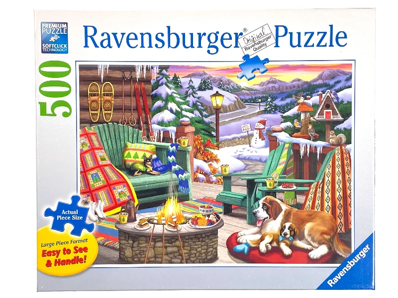 Entertaining games Apres All Day large format 500 piece puzzle