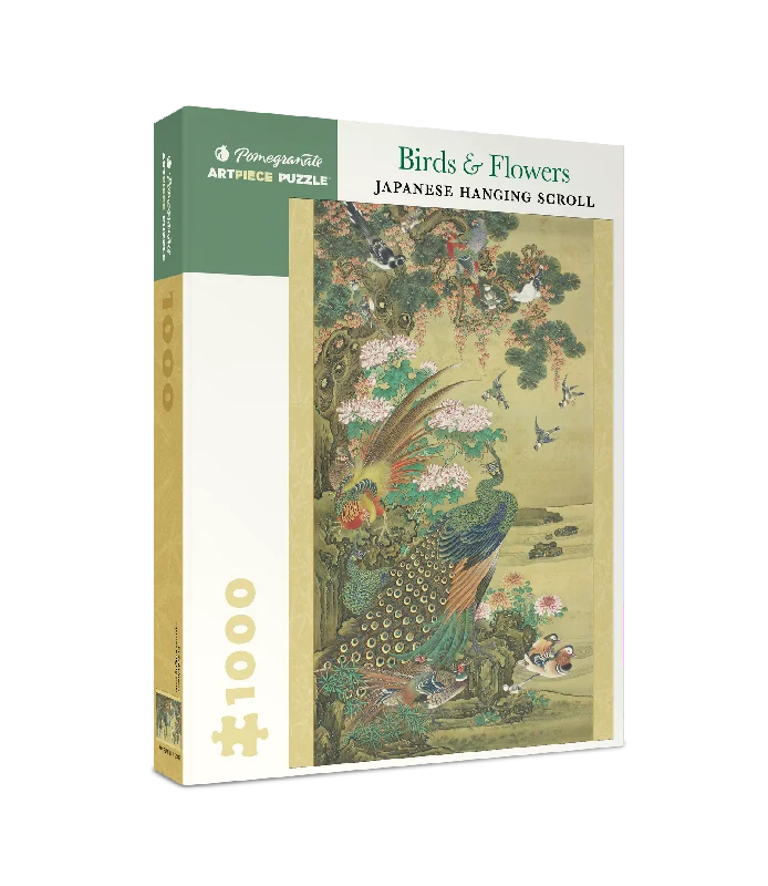 Social games Birds & Flowers Japanese Hanging Scroll 1000 Piece Puzzle