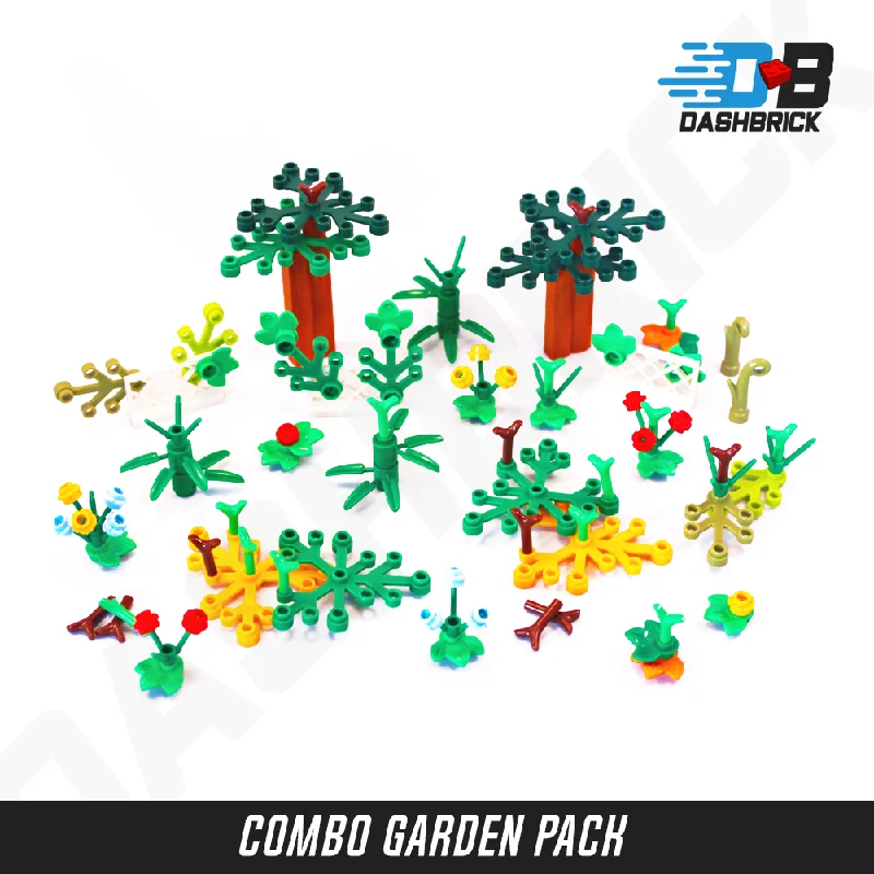 Facilitating collaborative play LEGOLEGO "Plant & Garden Pack #2" [110 Parts - Trees, Flowers, Plants]