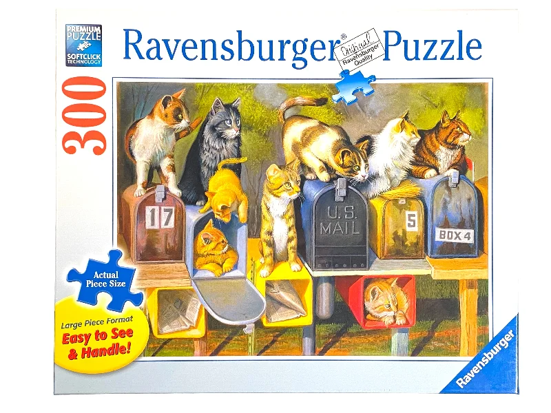 Interactive games Cat's Got Mail large format 300 piece puzzle