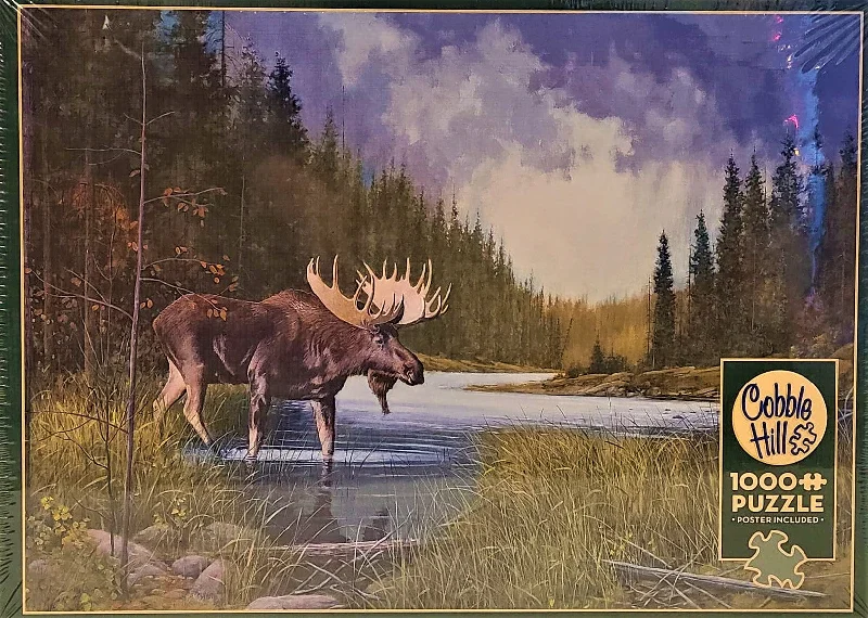 Entertaining games Cobble Hill 1000pc Puzzle - Moose Lake