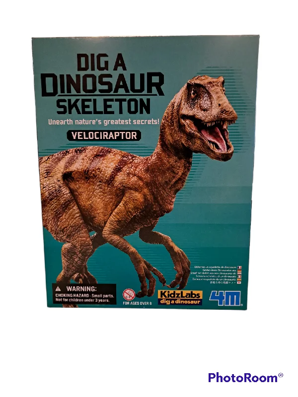 Challenging puzzles Dig a Dinosaur Skeleton-Velociraptor