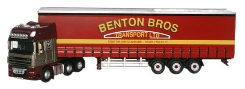 Playful toys Oxford Diecast Bentons DAF 105 (SS) Curtainside - 1:76 Scale