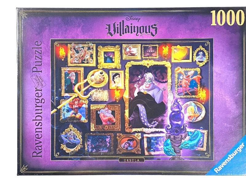 Logical puzzles Disney Villainous Ursula 1000 piece puzzle