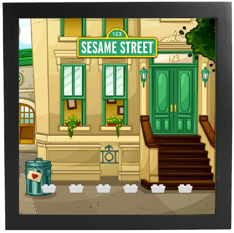 Encouraging resourcefulness LEGOFrame for Lego® 123 Sesame Street Minifigures