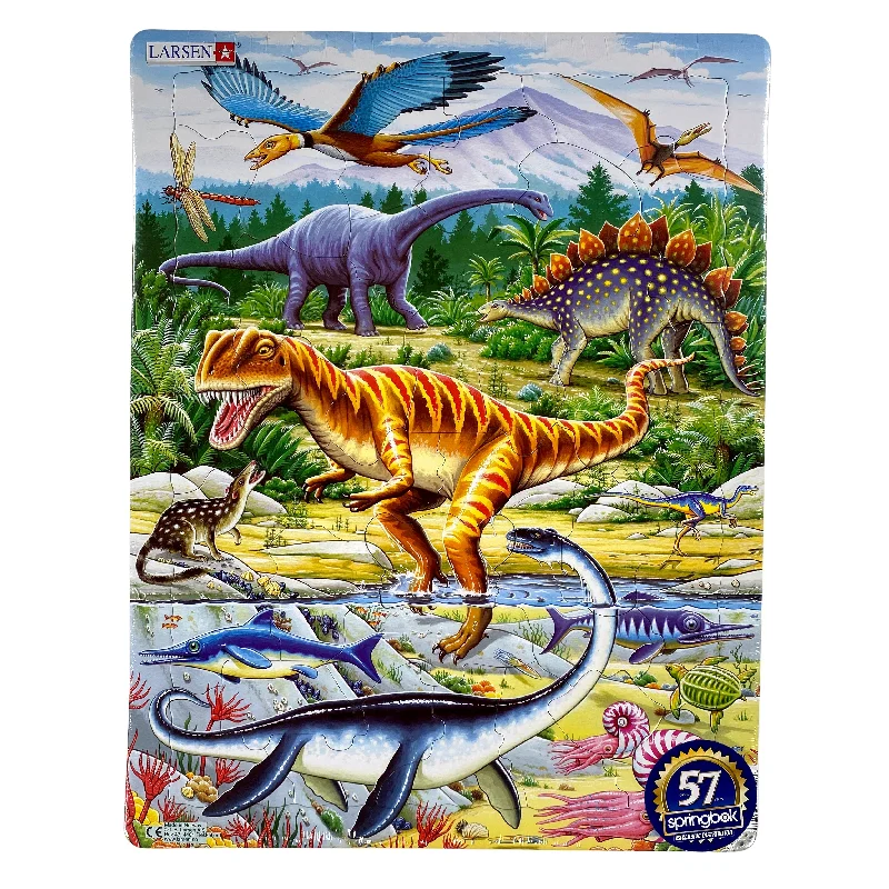 Fast-paced games Jurassic Dinosaurs 35 Piece Larsen Frame Puzzle