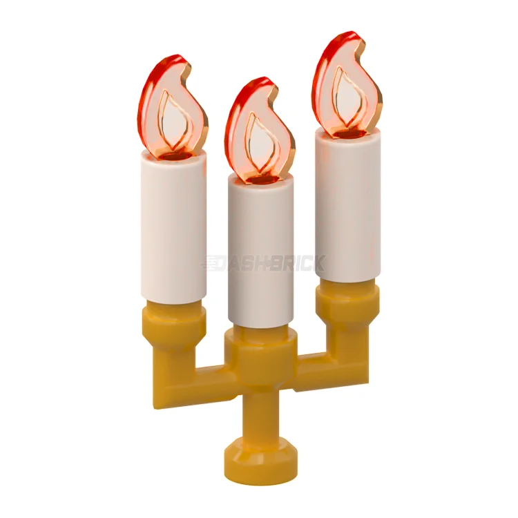 Promoting empathy and understanding LEGOLEGO "Candle Stick" - 3 Candles, Pearl Gold Candelabra [MiniMOC]