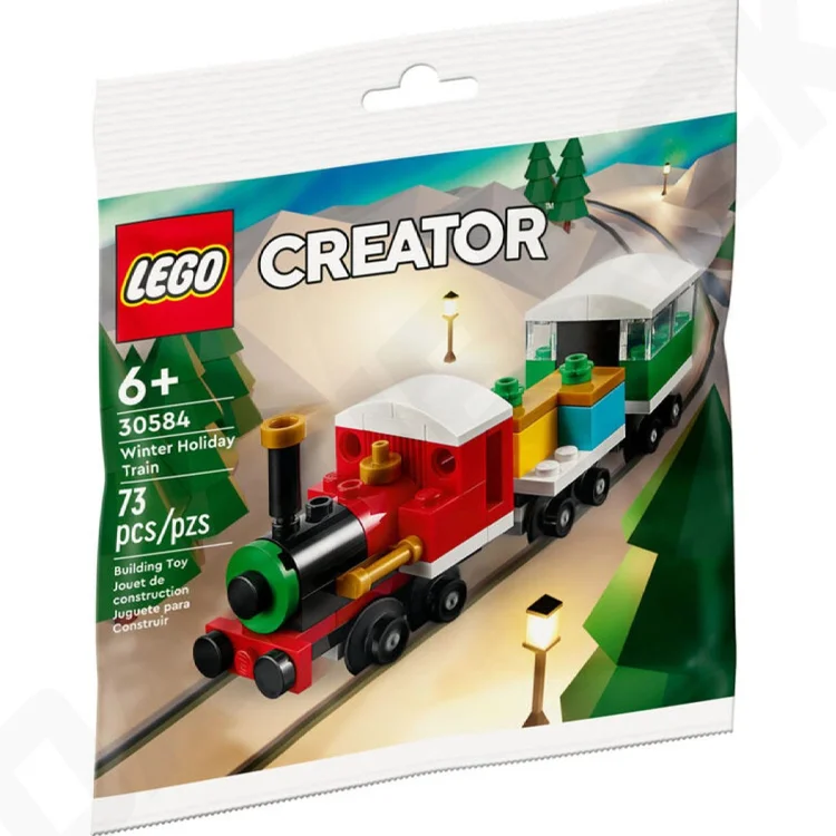 Finely detailed LEGO structuresLEGO Creator - Winter Holiday Train, Christmas Polybag [30584]