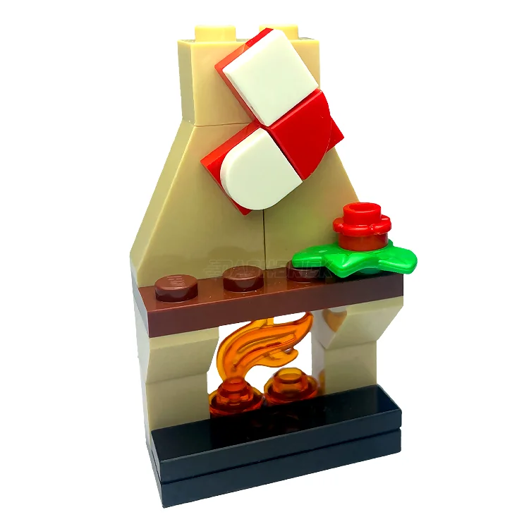 Offering a sense of pride LEGOLEGO "Holiday Fireplace" - Fire, Hanging Christmas Stocking [MiniMOC]
