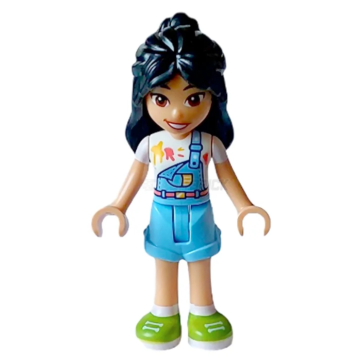 Facilitating collaborative play LEGOLEGO Minifigure - Friends Liann - Overalls, Blue Shorts, Lime Shoes [FRIENDS]