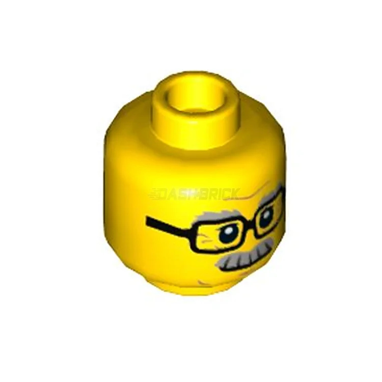 Encouraging exploration and discovery LEGOLEGO Minifigure Part - Head, Glasses Rectangular, Gray Eyebrows and Moustache [3626cpr1964] 6153321