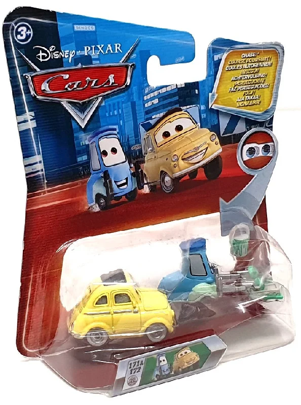 Enthusiastic toysMattel Disney Pixar Cars W2692 #171 & 172 - Guido & Luigi Vehicles - Blue/Yellow Enthusiastic toysMattel Disney Pixar Cars W2692 #171 & 172 - Guido & Luigi Vehicles - Blue/Yellow