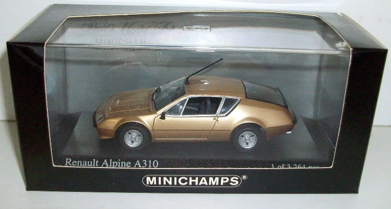 Realistic toy carsMINICHAMPS 1/43 - 400 113500 RENAULT ALPINE A310 1976 - COPPER