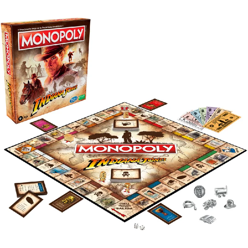 Age-appropriate puzzles Monopoly Indiana Jones Edition Board Game