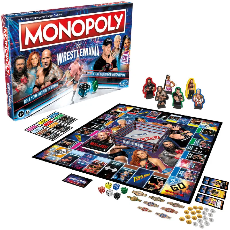 Engaging puzzlesMonopoly WWE Wrestlemania Edition Board Game