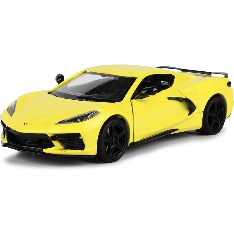 Realistic toy carsMOTORMAX 1/24 2020 Corvette C8 Yellow
