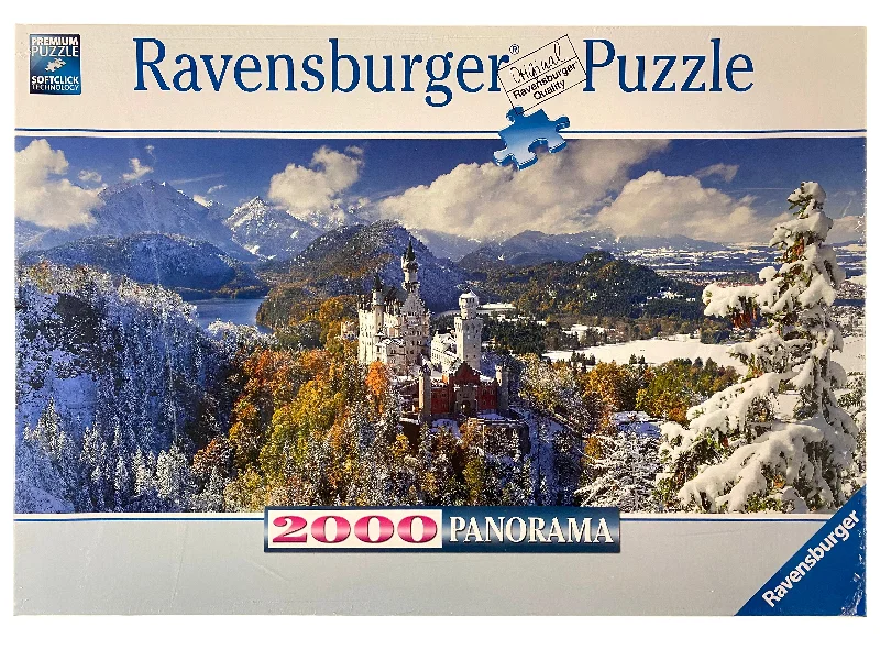 Casual games Neuschwanstein Castle 2000 Piece Panorama Puzzle