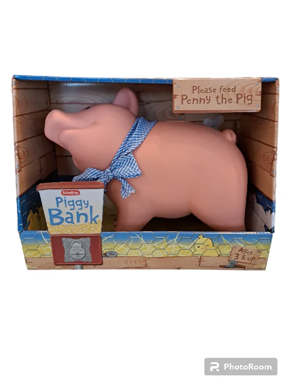 Age-appropriate puzzles Penny the Pig Piggybank