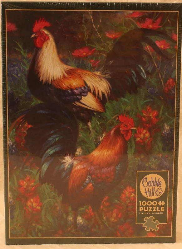 Fast-paced games Cobble Hill 1000pc Puzzle - Rooster