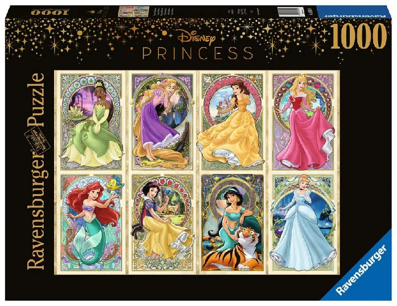 Casual games Disney Princess Art Nouveau Princesses 1000 Piece Puzzle