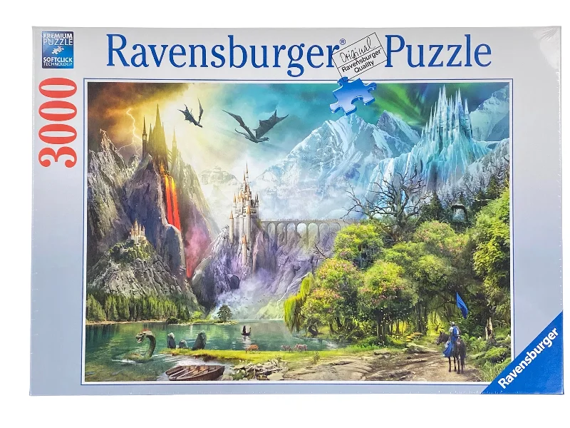 Multi-level puzzles Reign Of Dragons 3000 Piece Puzzle