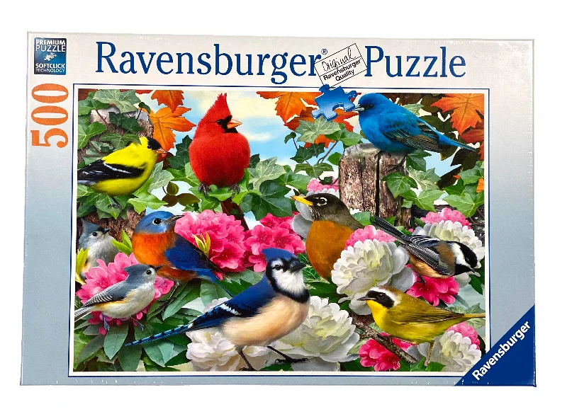 Time-consuming puzzles Garden Birds 500 Piece Puzzle