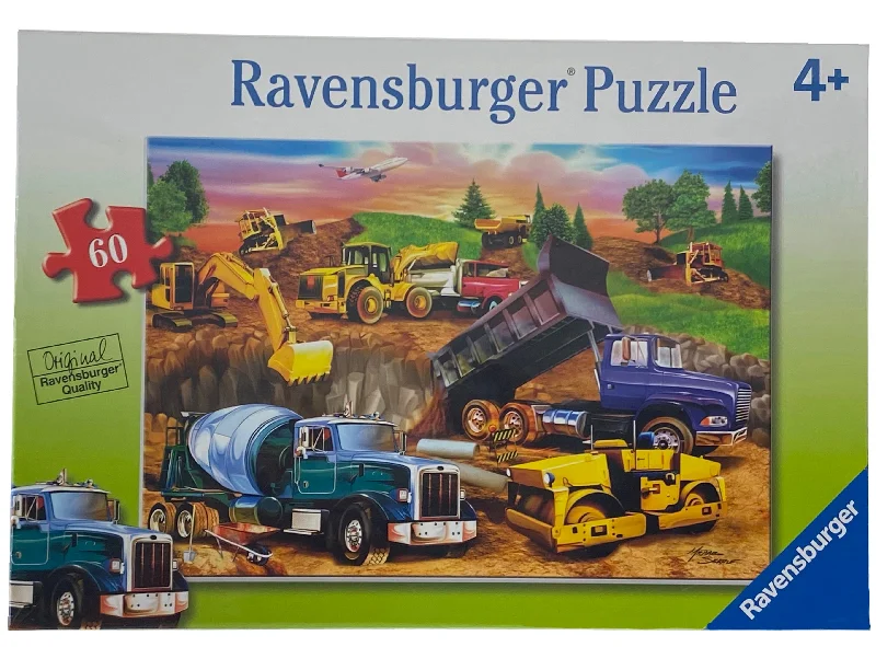 Age-appropriate puzzles Construction Crowd 60 Piece Puzzle