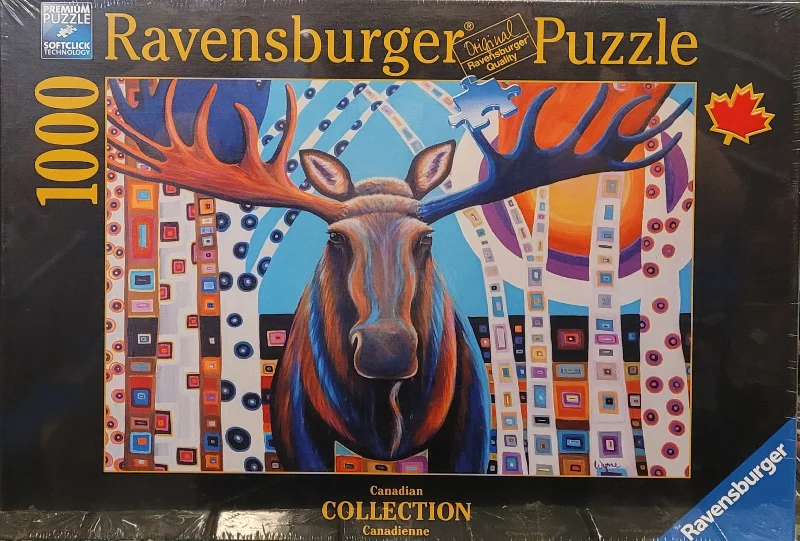 Entertaining games Ravensburger 1000pc Puzzle - Winter Moose