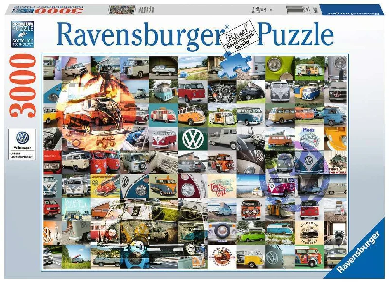 Intricate puzzles Ravensburger 99 VW Bulli Moments 3000 Piece