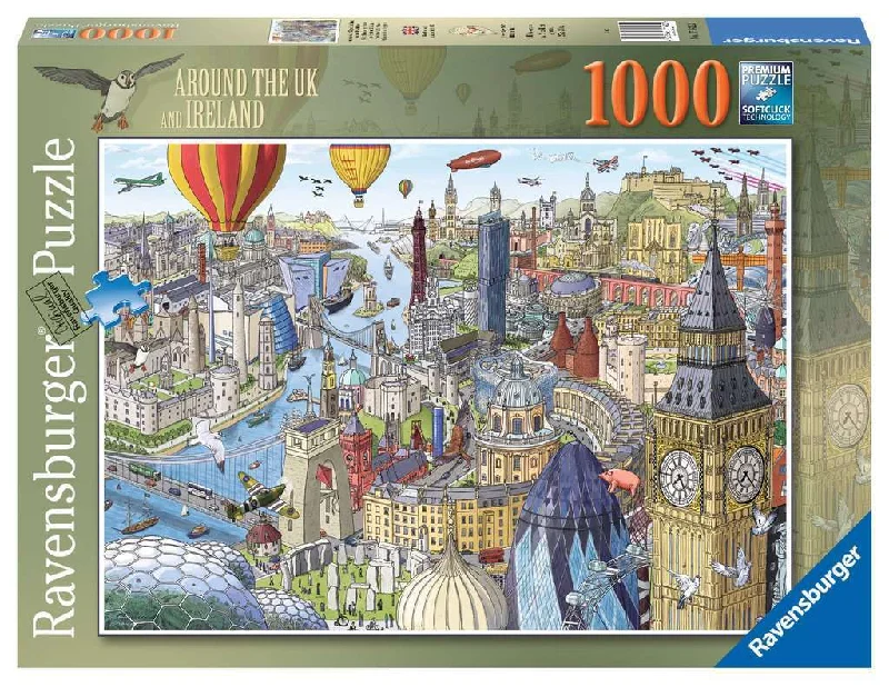 Multi-level puzzles Ravensburger Around The British Isles 1000 Piece