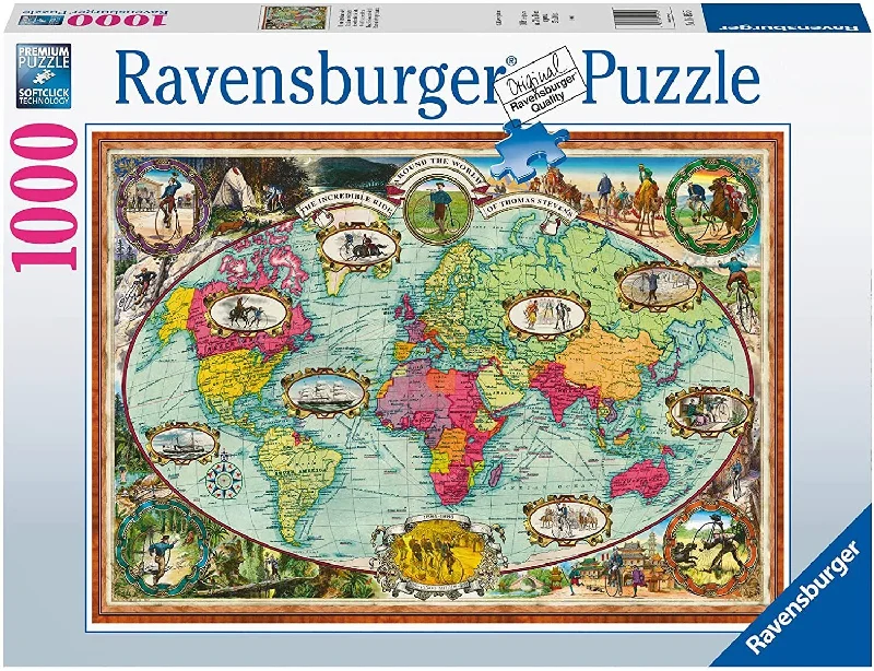 Addictive games Ravensburger Around The World By Bike 1000 Piece