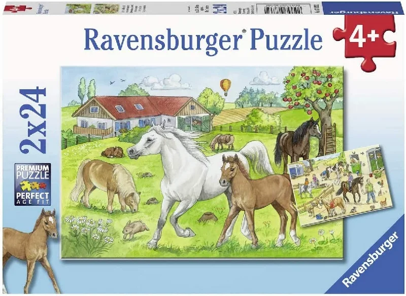Addictive games Ravensburger At The Stables 2x24 Piece